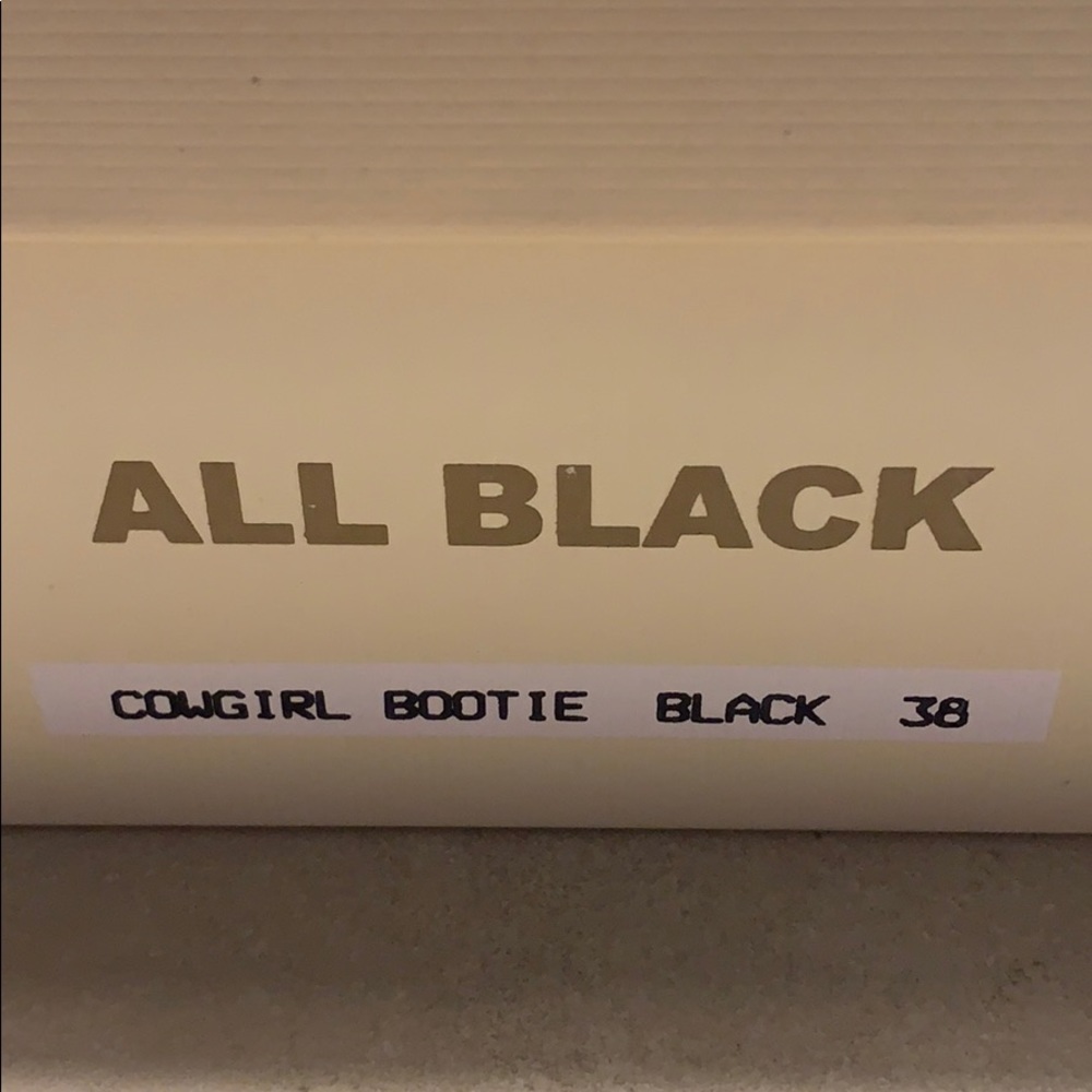 All Black Cowgirl Booties - Picture 5 of 6